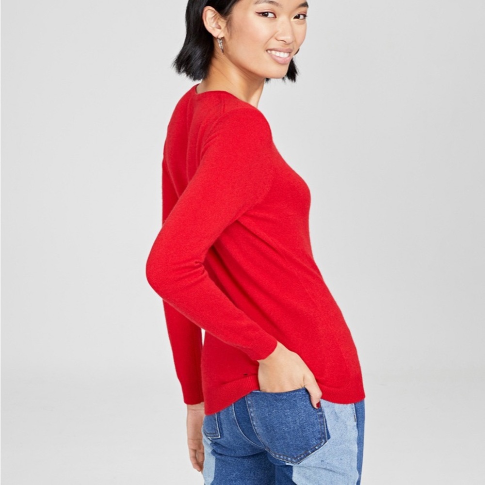 Charter Club Red 100% Cashmere Sweater Red SM